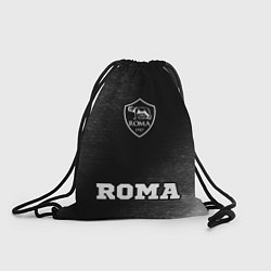 Рюкзак-мешок Roma sport на темном фоне: символ, надпись, цвет: 3D-принт
