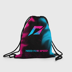 Рюкзак-мешок Need for Speed - neon gradient: символ сверху надп, цвет: 3D-принт