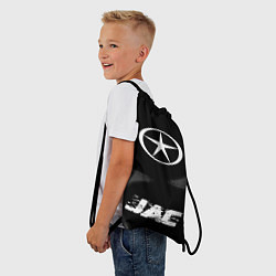 Рюкзак-мешок JAC speed шины на темном: символ, надпись, цвет: 3D-принт — фото 2