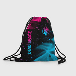 Рюкзак-мешок Dead Space - neon gradient: символ и надпись верти, цвет: 3D-принт
