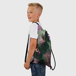 Рюкзак-мешок Абстрактные краски и силуэты, цвет: 3D-принт — фото 2