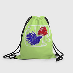 Рюкзак-мешок Яркие экзотические рыбки, цвет: 3D-принт