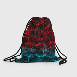 Рюкзак-мешок Двухцветная абстракция, цвет: 3D-принт