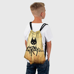 Рюкзак-мешок Игра бродячий кот stray game cat, цвет: 3D-принт — фото 2