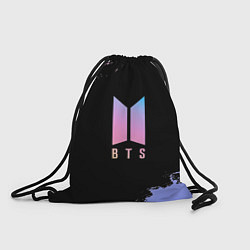 Рюкзак-мешок BTS Blue And Pink, цвет: 3D-принт