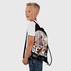 Рюкзак-мешок Монки Д Луффи 5 гир - One Piece, цвет: 3D-принт — фото 2