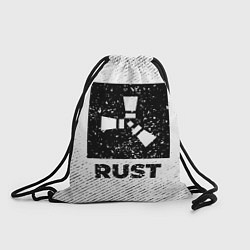 Рюкзак-мешок Rust с потертостями на светлом фоне, цвет: 3D-принт