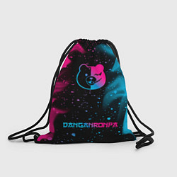Рюкзак-мешок Danganronpa - neon gradient: символ, надпись, цвет: 3D-принт