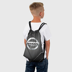 Рюкзак-мешок Nissan метал карбон, цвет: 3D-принт — фото 2