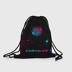 Рюкзак-мешок Chrysler - neon gradient: символ, надпись, цвет: 3D-принт