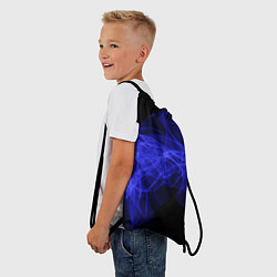 Рюкзак-мешок Синяя звуковая волна, цвет: 3D-принт — фото 2