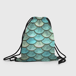 Рюкзак-мешок Рыбья чешуя, цвет: 3D-принт
