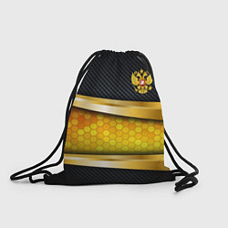 Мешок для обуви Black & gold - герб России