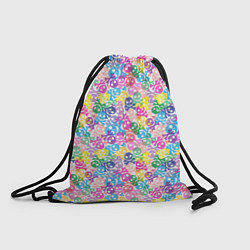 Рюкзак-мешок Череп и сердца, цвет: 3D-принт