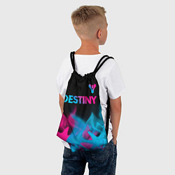 Рюкзак-мешок Destiny - neon gradient: символ сверху, цвет: 3D-принт — фото 2