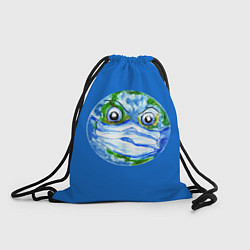 Рюкзак-мешок Злая планета Земля в маске, цвет: 3D-принт