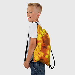 Рюкзак-мешок Осенние золотые листья, цвет: 3D-принт — фото 2