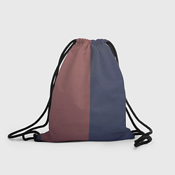 Рюкзак-мешок Коричнево-синий комбинированный современный узор, цвет: 3D-принт