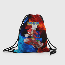 Рюкзак-мешок Knuckles Echidna - Sonic - Video game, цвет: 3D-принт