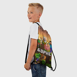 Рюкзак-мешок Борис Minecaft, цвет: 3D-принт — фото 2