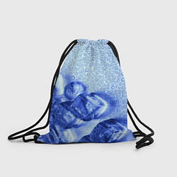 Рюкзак-мешок Кубики льда и капли воды, цвет: 3D-принт