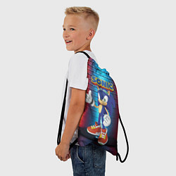Рюкзак-мешок Sonic - Hedgehog - Video game - жест, цвет: 3D-принт — фото 2