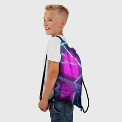 Рюкзак-мешок Неоновые декорации, цвет: 3D-принт — фото 2
