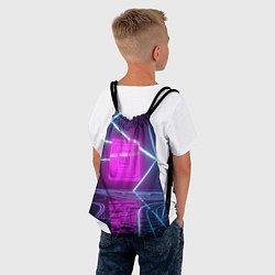 Рюкзак-мешок Неоновые декорации, цвет: 3D-принт — фото 2