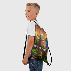 Рюкзак-мешок Екатерина Minecraft, цвет: 3D-принт — фото 2