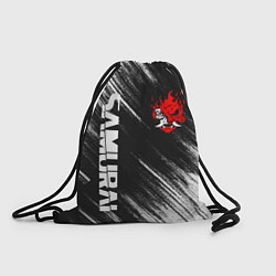Рюкзак-мешок Киберпанк - Потертости - Samurai, цвет: 3D-принт