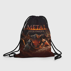 Рюкзак-мешок Полудемон Metal Hellsinger, цвет: 3D-принт