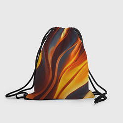 Рюкзак-мешок Плавные огненные узоры, цвет: 3D-принт