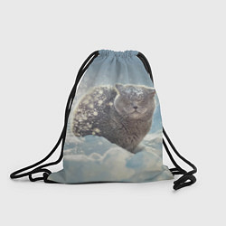 Рюкзак-мешок Кот встречает Новый Год!, цвет: 3D-принт