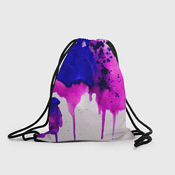 Рюкзак-мешок Акварельные потеки, цвет: 3D-принт
