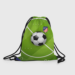 Рюкзак-мешок Atletico madrid Мяч, цвет: 3D-принт