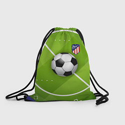 Рюкзак-мешок Atletico madrid Мяч, цвет: 3D-принт