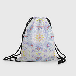 Рюкзак-мешок Рисунок чернилами осень среди людей, цвет: 3D-принт