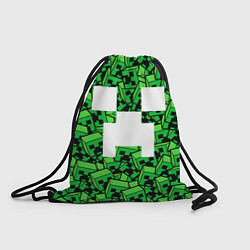 Рюкзак-мешок Головы криперов - Майнкрафт, цвет: 3D-принт