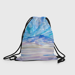Рюкзак-мешок Заснеженный пейзаж акварель, цвет: 3D-принт