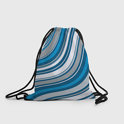 Рюкзак-мешок Волнистые полосы - текстура, цвет: 3D-принт