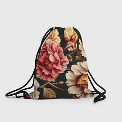 Рюкзак-мешок Цветы в стиле рококо, цвет: 3D-принт
