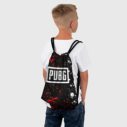 Рюкзак-мешок PUBG white grunge, цвет: 3D-принт — фото 2
