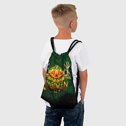 Рюкзак-мешок Тыква - монстр, цвет: 3D-принт — фото 2