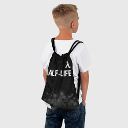 Рюкзак-мешок Half-Life glitch на темном фоне: символ сверху, цвет: 3D-принт — фото 2