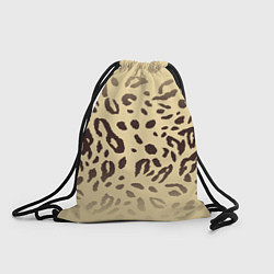 Рюкзак-мешок Пятнистые леопардовые узоры, цвет: 3D-принт