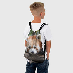 Рюкзак-мешок Красная панда, цвет: 3D-принт — фото 2