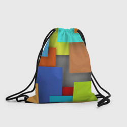 Рюкзак-мешок Разноцветные кубы, цвет: 3D-принт