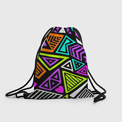 Рюкзак-мешок Abstract geometric shapes, цвет: 3D-принт