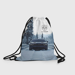Рюкзак-мешок Dodge in winter forest, цвет: 3D-принт