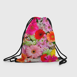 Рюкзак-мешок Colorful chrysanthemums, цвет: 3D-принт